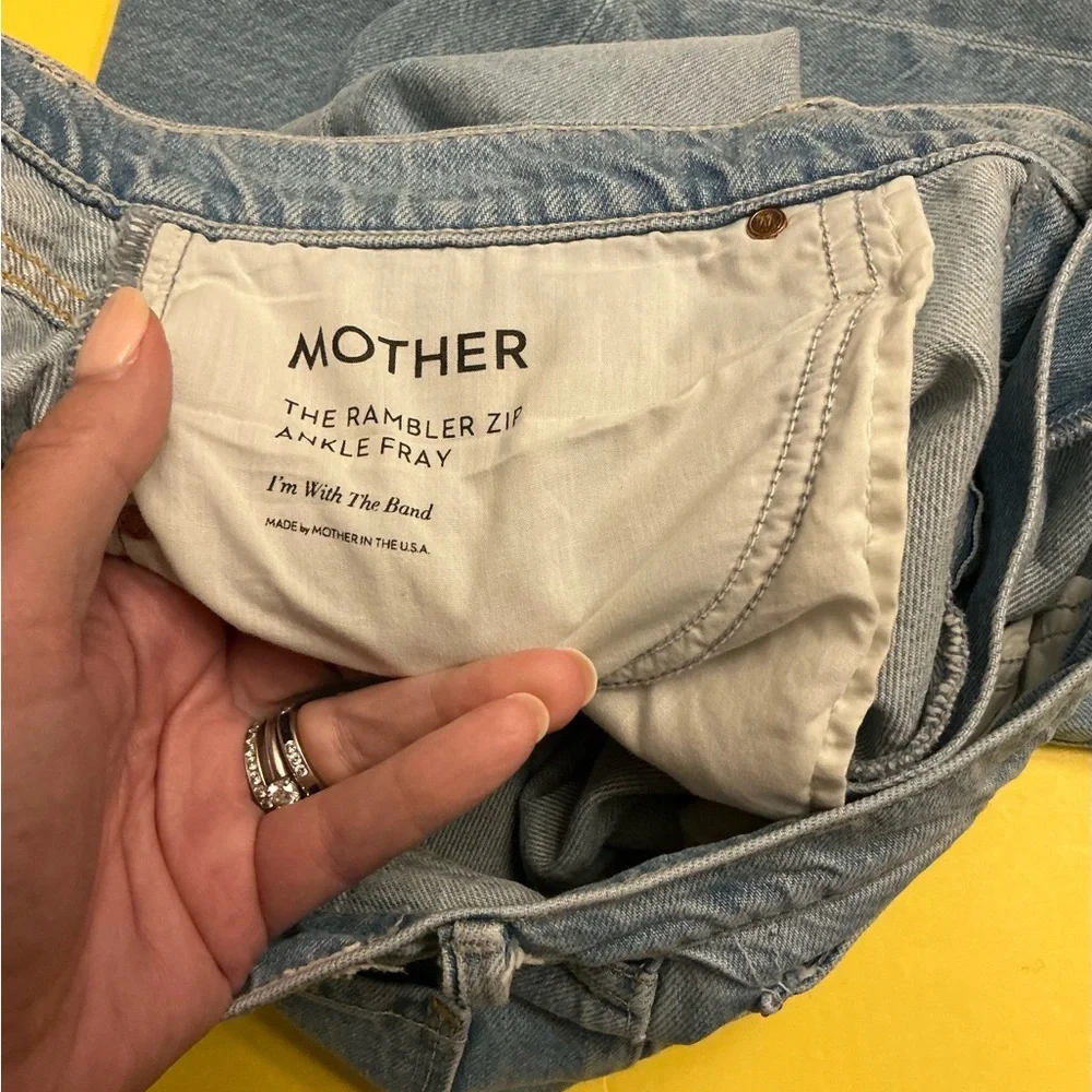 Mother The Rambler Zip Ankle Fray I’m With the Band sz 33 32 - Picture 9 of 11